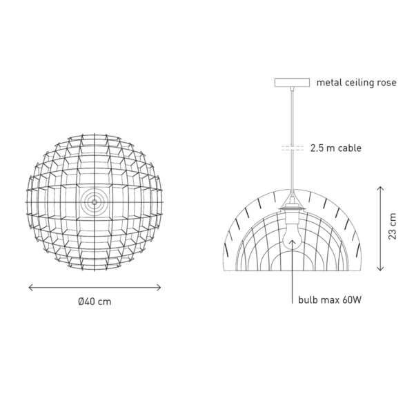 Arc Lamp Plywood design Shakir en Bryzek voor Lawa Design