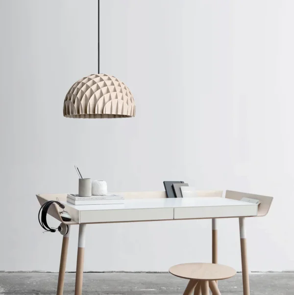 Arc Lamp Plywood design Shakir en Bryzek voor Lawa Design